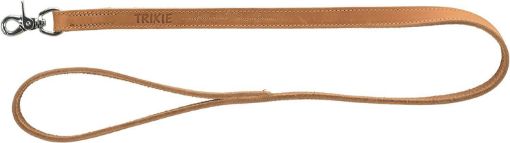 1.0_19010 TRIXIE Rustic rieb. odos pavadys Heartbeat, M-L 1m/20mm, rudas paveikslėlis