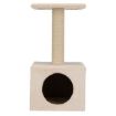 3.6_43351 TRIXIE Junior Zamora draskyklė stulpas su būda, 60cm, smėlio paveikslėlis