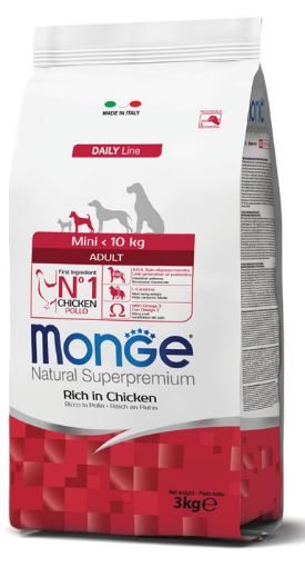 M11426 Monge Dry Dog Extra Small Adult 3 kg paveikslėlis