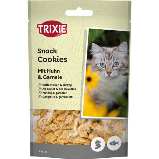 3.4_42748 TRIXIE Sausainiai katėms su vištiena ir krevetėmis, 50 g (pak.6) paveikslėlis