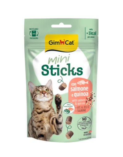 GIMCAT MINI STICKS WITH SALMON & QUINOA 50 G paveikslėlis