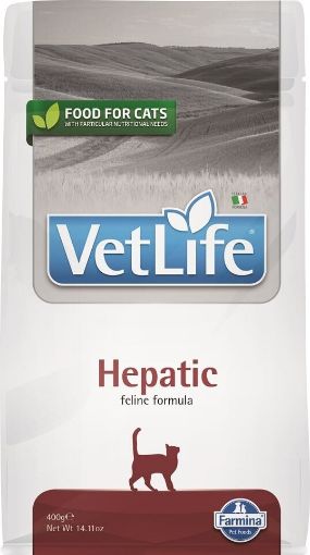 F30405 FARMINA VET LIFE - CAT Dry HEPATIC 400 gr (pak.16) paveikslėlis
