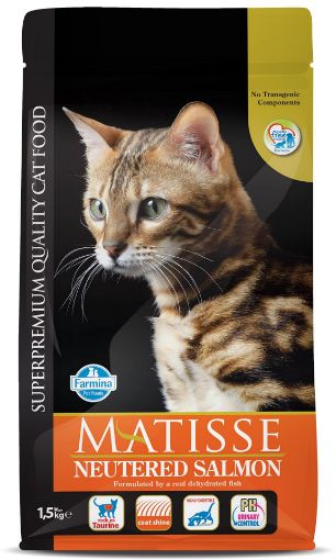 F32119 FARMINA MATISSE - CAT Dry NEUTERED Salmon 1,5 kg (pak.8) paveikslėlis