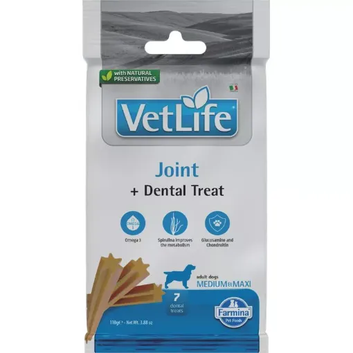 F43269 FARMINA  VET LIFE - DOG TREAT - JOINT ADULT MED&MAX 100 g paveikslėlis