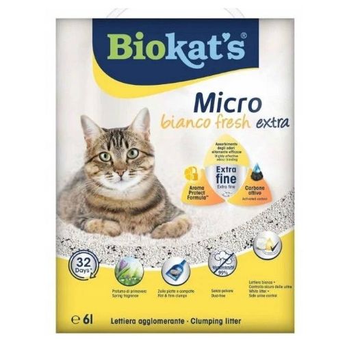7510406 BIOKAT'S MICRO BIANCO FRESH EXTRA 6 LT - KART. DĖŽĖ paveikslėlis