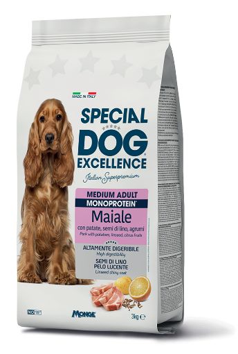 SE59978 Special Dog Exc. Monoprotein sausas pašaras vidut. veislių suaug. šunims su kiauliena 3kg paveikslėlis