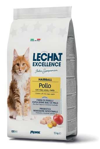 LE60165 Lechat Exc. Hairball sausas pašaras katėms su vištiena 1.5kg (pak.6) paveikslėlis