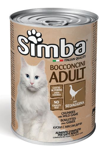 S09539 SIMBA - Wet CAT Chunkies with WILD GAMES 415 g (24) paveikslėlis