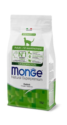 M11945 Monge Dry Cat Adult Rabbit monoprotein 1,5 kg paveikslėlis
