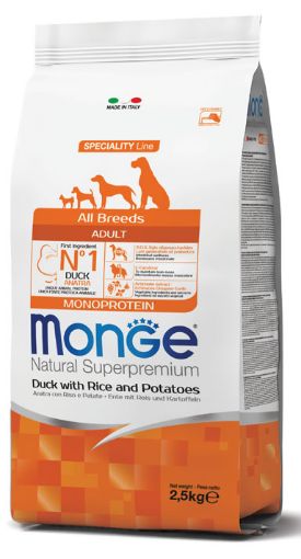 M11136 Monge Dry Dog Spec. Line - All Breeds Adult Duck, rice & potatoes 12 kg paveikslėlis