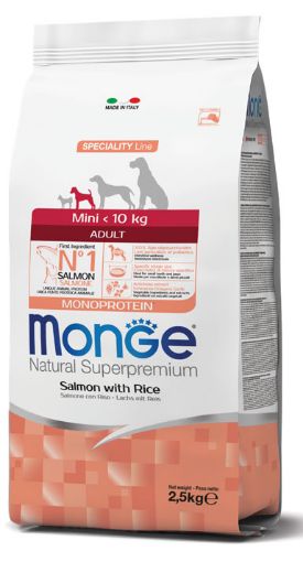 M11587 Monge Dry Dog Spec. Line - Mini Adult Salmon & rice 7,5 kg paveikslėlis