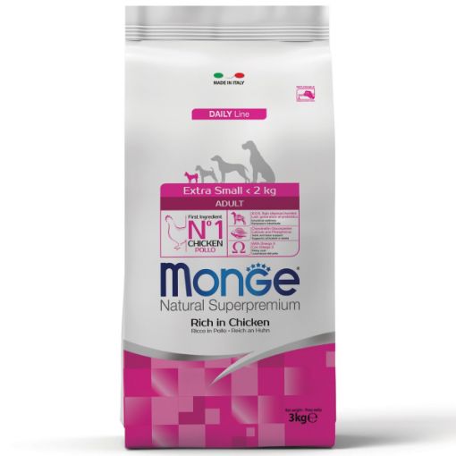 M11426 Monge Dry Dog Extra Small Adult 3 kg paveikslėlis