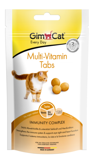 02.418704 GIMCAT MULTI-VITAMIN TABS 40G skanėstai katėms paveikslėlis