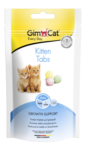02.426174 GIMCAT KITTEN TABS 40G skanėstai jaunoms katėms paveikslėlis