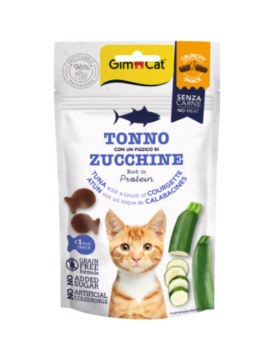 02.422350 Gimcat Crunchy Snacks Tuna & Courgette 50g traškūs skanėstai tunas/cukinija paveikslėlis