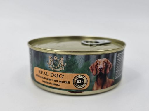 RD70318 Real Dog SP - Wet Beef and horse for adult dogs 240 g (pak24) paveikslėlis