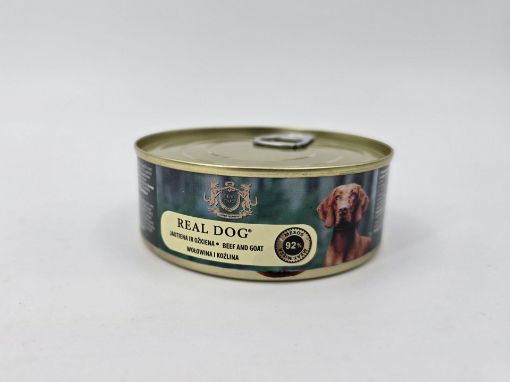 RD70370 Real Dog SP - Wet Beef and goat for adult dogs 240 g (pak24) paveikslėlis