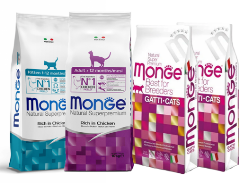 KOMP057 Monge Cat 4x10kg Kitten+Adult+Urinary+Rabbit Mono paveikslėlis