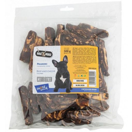 HM-8224 Hau&Miau marmuriniai jautienos pirštai su sūriu 500g paveikslėlis