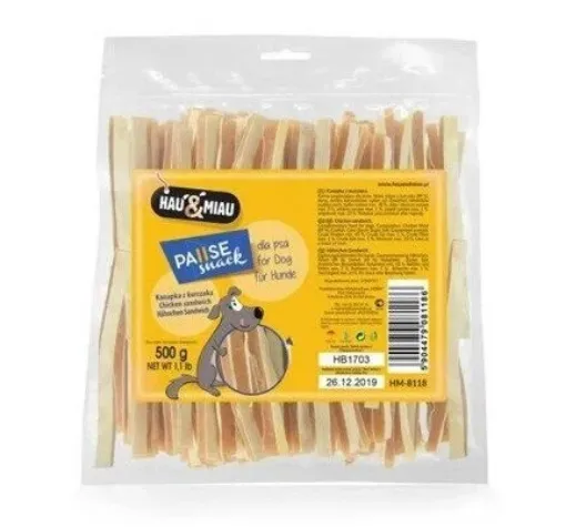HM-8118 Hau&Miau Sumuštinis su vištiena - Chicken sandwich 500g paveikslėlis