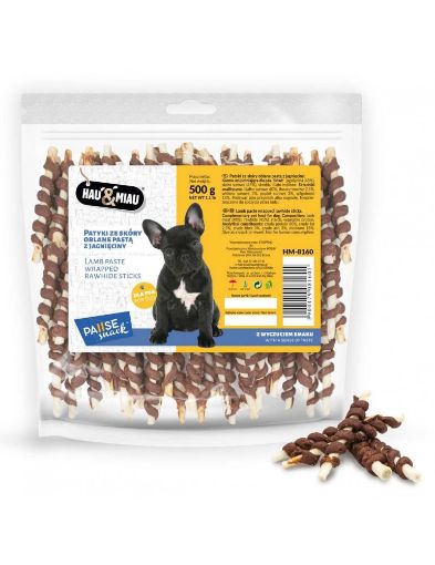 HM-8160 Hau&Miau Balti pagaliukai, padengti ėrienos pasta 500g paveikslėlis