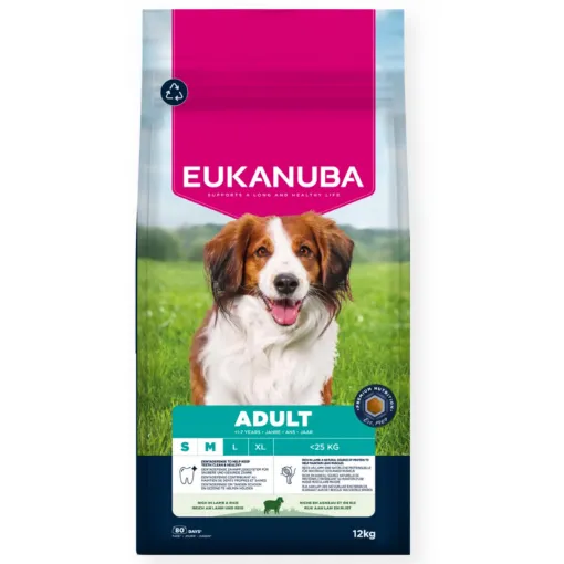 E01979 Euk Adult Small & Medium Breed Lamb & Rice 12 kg paveikslėlis