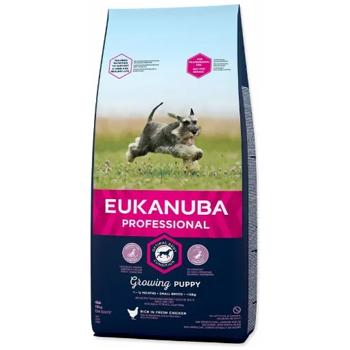 E45976 Euk Puppy & Junior Small Breed PFB 18 kg paveikslėlis
