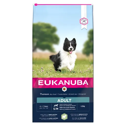 E21246 Euk Adult Small & Medium Breed Lamb & Rice 2,5 kg paveikslėlis
