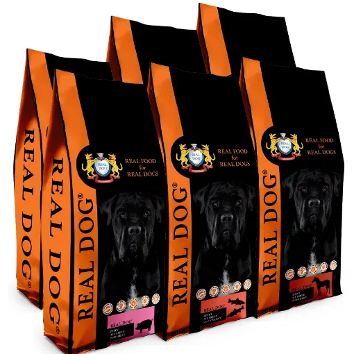 KOMP067 Real Dog 6*20kg Horse -2, Chicken XL -2, Pork -1, Salmon- 1 paveikslėlis