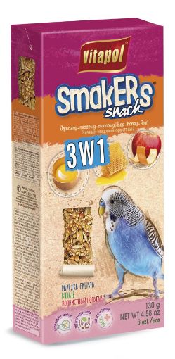 V21090 Vitapol Smakers® 3x1 banguot. papūgėlėms (kiaušinis / medus / vaisiai) 3vnt. paveikslėlis