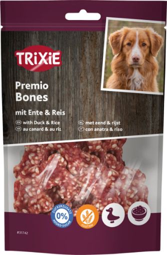 1.7_31742 TRIXIE PREMIO Rice Duck Bones, 80 g (pak.6) paveikslėlis