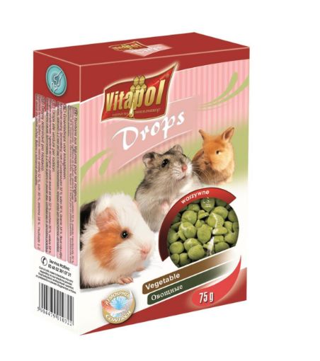 V10322 Vitapol Lašeliai graužikams - daržovių 75g paveikslėlis