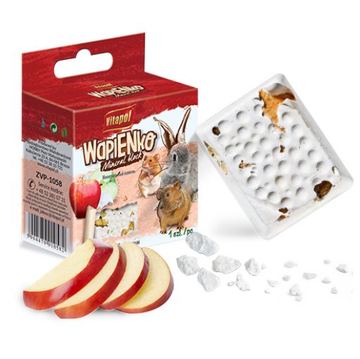 V10582 Vitapol Mineralinis akmuo graužikams su obuoliais 40g paveikslėlis