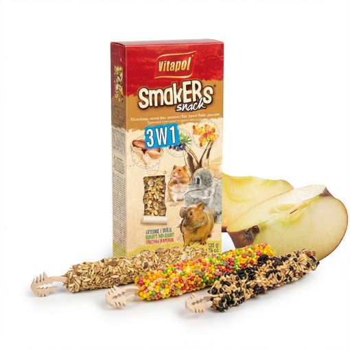 V11138 Vitapol Smakers® 3x1 graužikams (riešutai / miško uogos / "popcorn") 3vnt. paveikslėlis