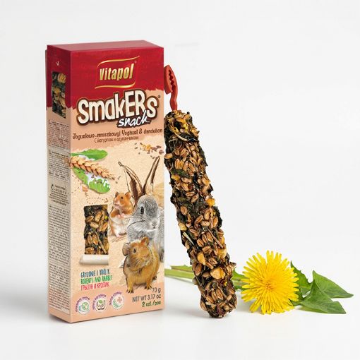 V11053 Vitapol Smakers® graužikams su jogurtu ir kiaulpienėmis 2vnt. paveikslėlis