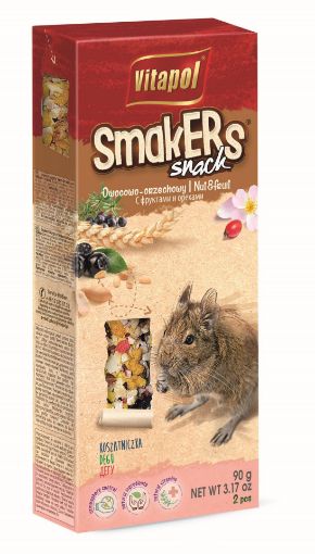 V17055 Vitapol Smakers® degu su vaisiais, riešutais ir rožių žiedlapiais 2vnt. paveikslėlis