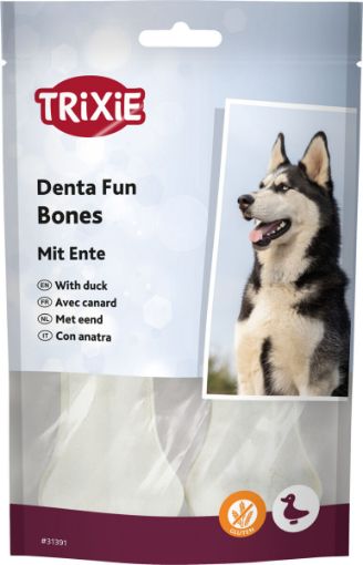 1.7_31391 TRIXIE Denta Fun Duck Chewing Bones, 10 cm, 2 vnt.-70 g (pak.6) paveikslėlis