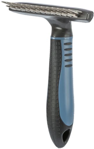2.2_23783 TRIXIE Grėblys ilgaplaukiams, 2 eilės tankių dantų, plastm.-metal., 10x15 cm (pak.3) paveikslėlis