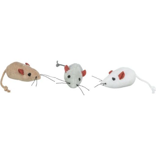 3.5_4055 TRIXIE Pelė, pliušas, su kačių mėta, 5 cm (pak.24) paveikslėlis