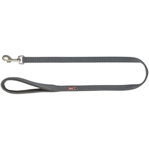 1.0_200216 TRIXIE Premium pavadys, M-L 1m/20mm, grafito paveikslėlis