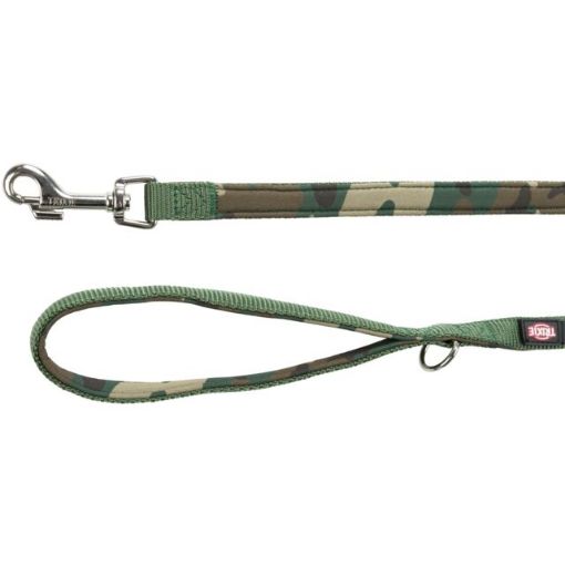 1.0_1987023 TRIXIE Premium pavadys, su neoprenu XS 1.2m/10mm, kamufl./miško paveikslėlis