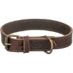 1.0_19009 TRIXIE Rustic rieb. odos antkaklis, L-XL 57-66cm/30mm, tams. rudas paveikslėlis