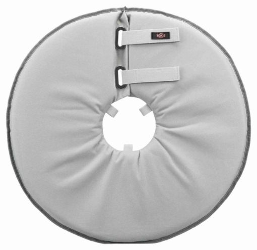 2.3_19424 TRIXIE Apsauginė apykaklė, poliesteris/putplastis, M: 38-42 cm/21.5 cm, pilka paveikslėlis