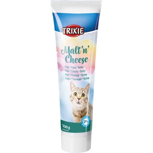 3.4_42738 TRIXIE Malt'n'Cheese Anti hairball pasta virškinimui, 100 g (pak.6) paveikslėlis