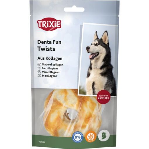 1.7_31145 TRIXIE Denta Fun Riestainis, kolagenas su vištiena, 2 vnt./85 g (pak.6) paveikslėlis