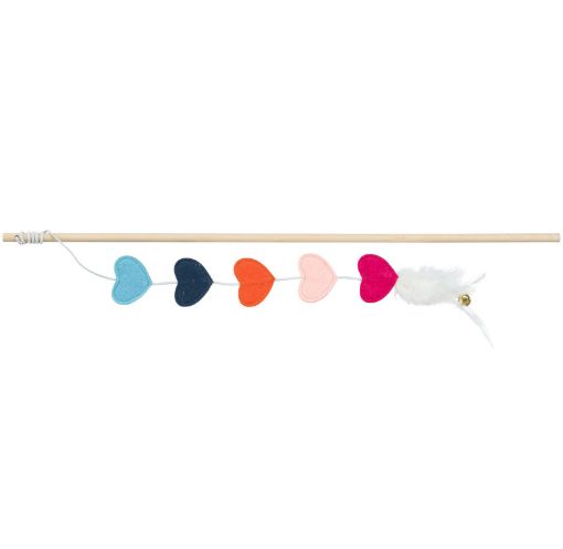 3.5_45548 TRIXIE Meškerė su širdelėmis, medis/veltinis, katžolė, 48 cm (pak.4) paveikslėlis