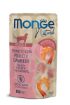 M07764 Monge Natural - Wet Cat Pouches Tuna&Chicken Flakes with Shrimp in jelly 80 g paveikslėlis