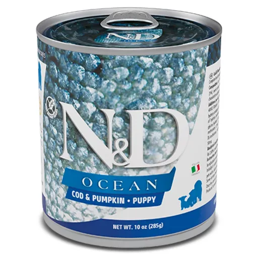 F02949 FARMINA N&D OCEAN - DOG Wet Cod&Pumpkin PUPPY 285 g (pak.6) paveikslėlis