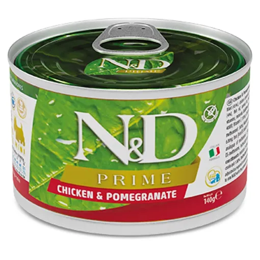 F02277 FARMINA N&D PRIME - DOG Wet Chicken&Pomegranate ADULT MINI 140 g (pak.6) paveikslėlis