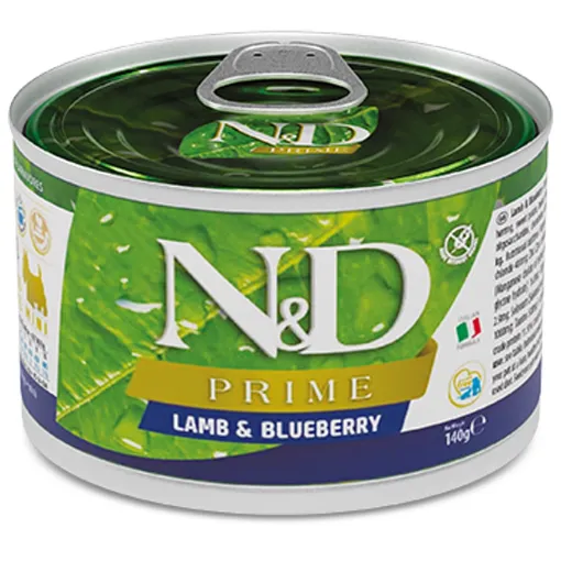 F02284 FARMINA N&D PRIME - DOG Wet Lamb&Blueberry ADULT MINI 140 g (pak.6) paveikslėlis